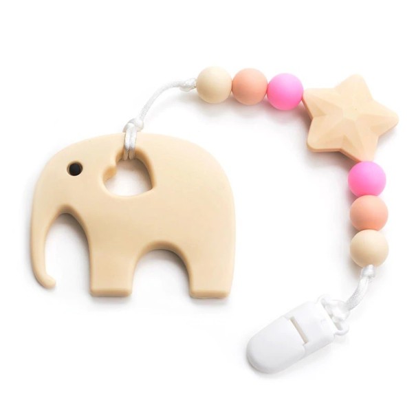 Sottiletta in silicone a forma di elefante J3531 crema