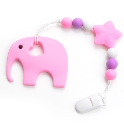 Sottiletta in silicone a forma di elefante J3531 rosa