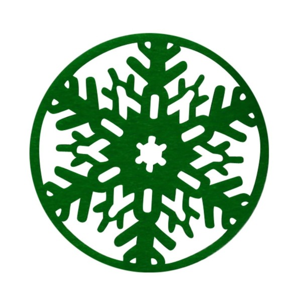 Sottobicchieri di Natale 2 pz verde