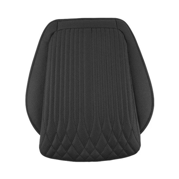 Sottosella in pelle per auto Protezione per seggiolino auto Sedia confortevole Sottopiedi traspirante Pelle artificiale premium Tappetino nero