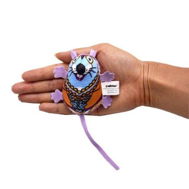 Souris en peluche avec cloche pour chats 1