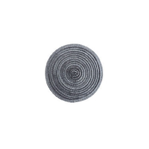 Sous-assiette en fibres de ramie gris foncé S