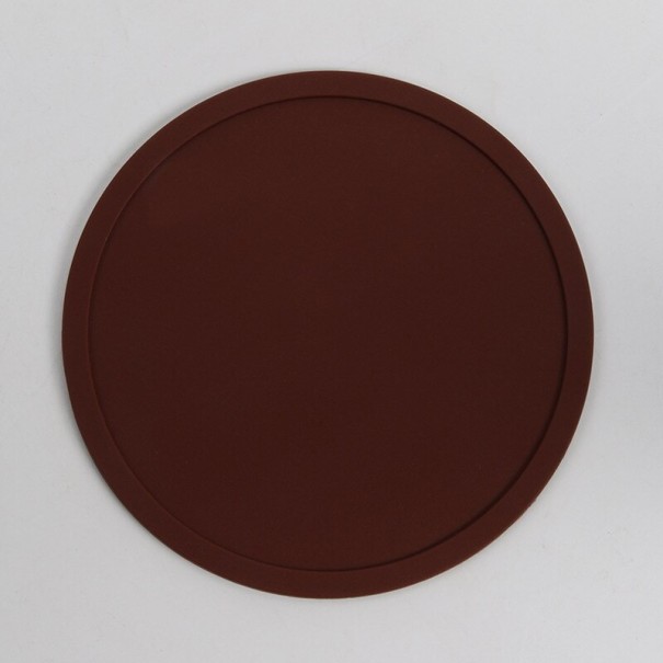 Sous-verre en silicone marron foncé