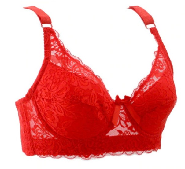 Soutien-gorge en dentelle J3184 rouge 90B