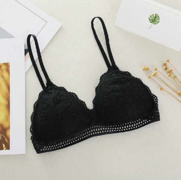 Soutien-gorge en dentelle Monica noir