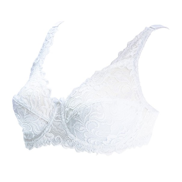 Soutien-gorge en dentelle sexy pour femmes J797 blanc 100C