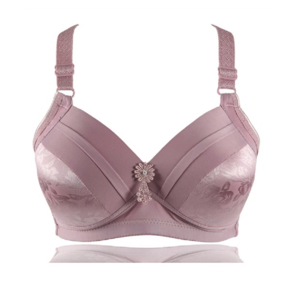 Soutien-gorge féminin avec fleur violet clair 80C