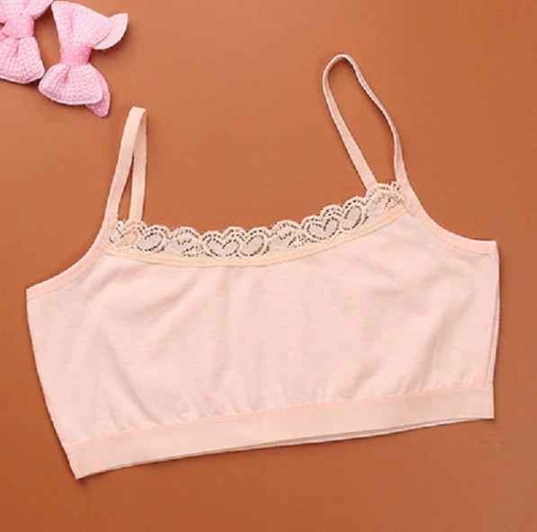 Soutien-gorge pour fille avec bretelles fines beige