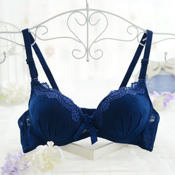 Soutien-gorge pour fille sans armatures A122 bleu foncé 14