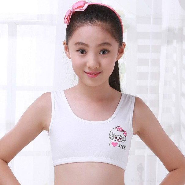 Soutien-gorge sans armatures pour filles A120 blanc