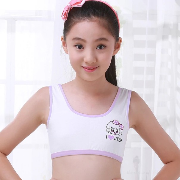 Soutien-gorge sans armatures pour filles A120 violet