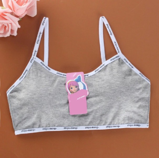 Soutien-gorge sans armatures pour filles A123 gris