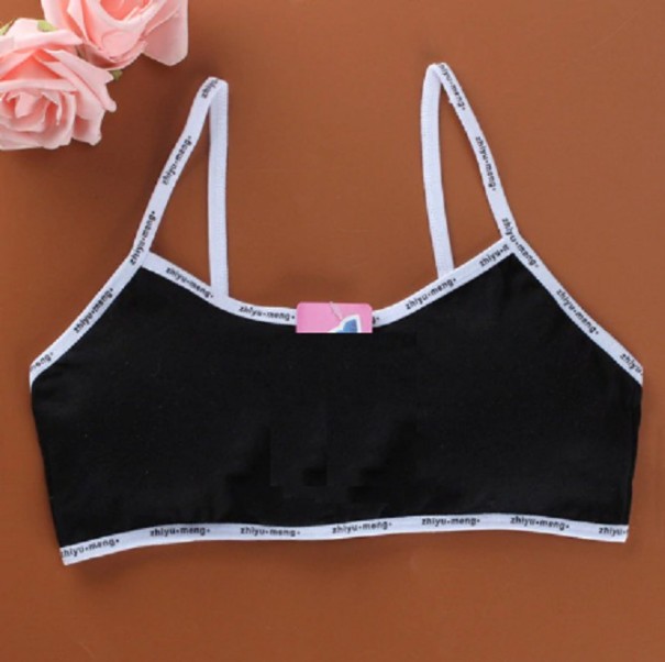 Soutien-gorge sans armatures pour filles A123 noir