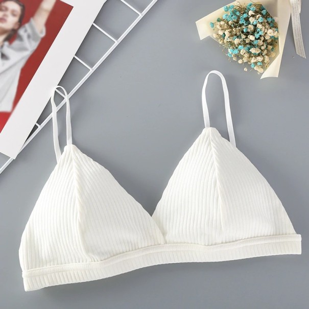 Soutien-gorge triangle femme Irene blanc