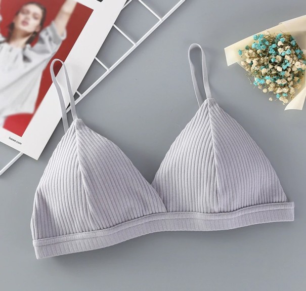 Soutien-gorge triangle femme Irene gris