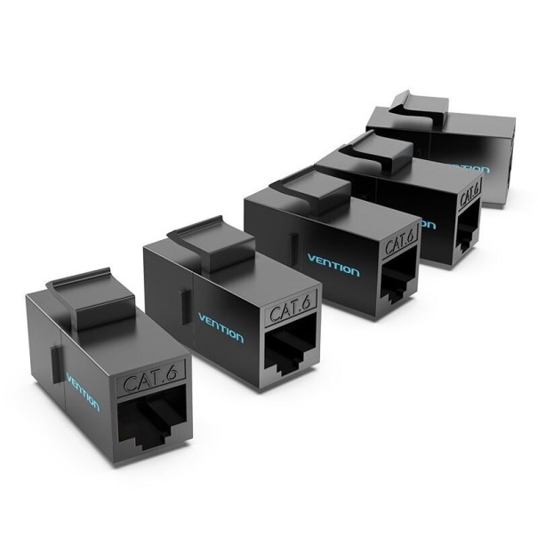 Sovitin CAT 6 RJ45 -naaras-/naarasliittimelle 5 kpl