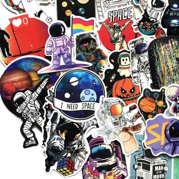 Space Stickers 50 pcs E257 1