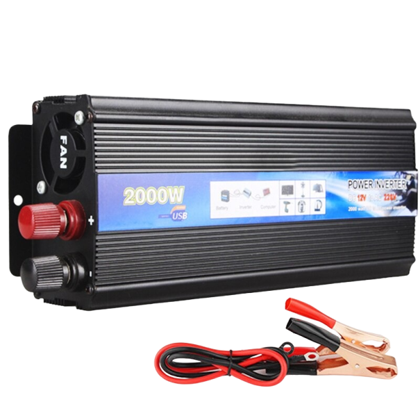 Spændingsomformer 12V til 220V 2000W 1