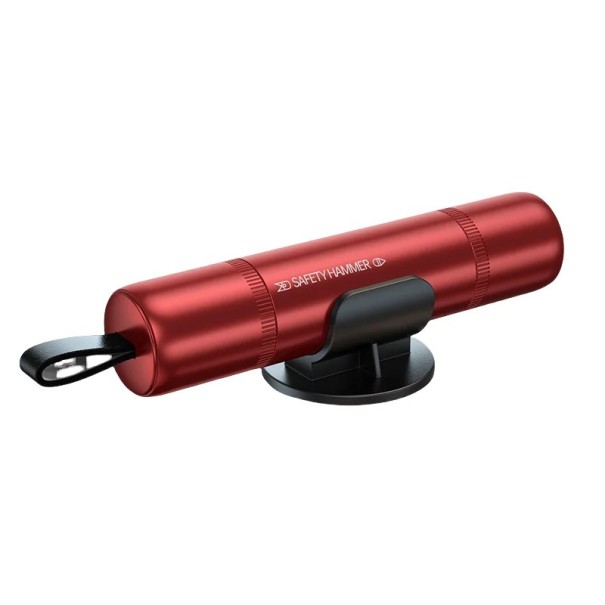 Spărgător de ferestre de urgență și tăietor de curele 91x17x32mm Ciocan de siguranță pentru mașină Instrument de evacuare a vehiculului Spărgător de sticlă Ajutor de salvare roșu