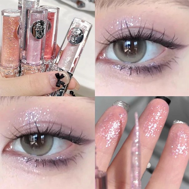 Sparkling Liquid Eye Shadows 2.5 g Long-lasting Waterproof Subtle Shine Natural Effect Easy Application 1