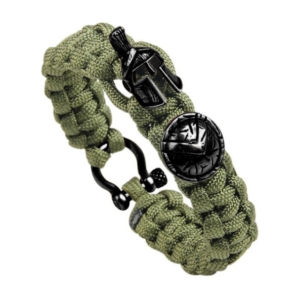 Spartanisches Survival-Armband für Herren 21,5 cm 9