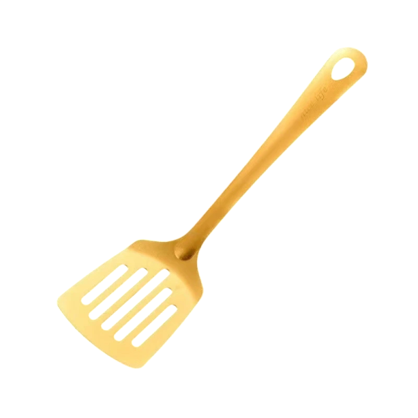 Spatola da cucina in acciaio inossidabile dorata utensile da cucina in stile coreano spatola forata per girare e servire piatti 1
