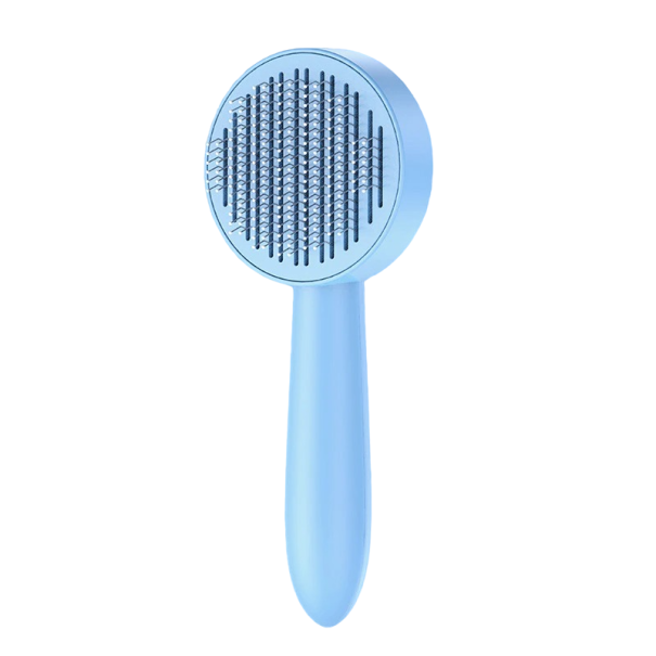 Spazzola autopulente per animali domestici P3978 blu