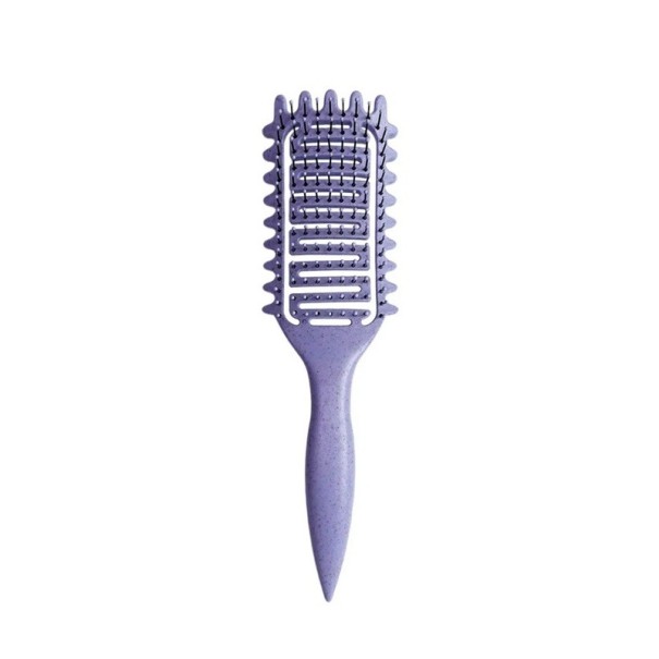 Spazzola per capelli ricci pettine districante viola