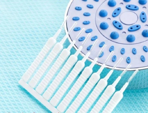 Spazzola per la pulizia della testa della doccia 10 pz