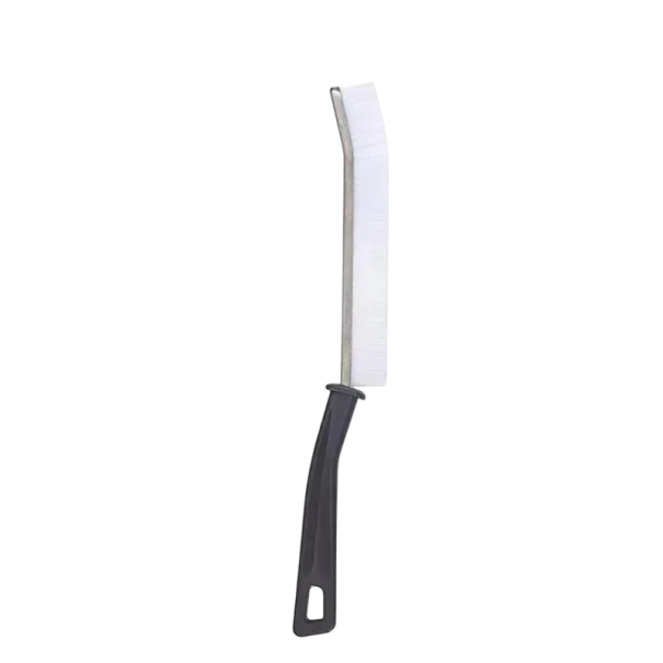 Spazzola per la pulizia delle fughe spazzola resistente a setole dure 24 × 2 cm spazzola manuale per piastrelle bordi del pavimento bagno cucina bianco