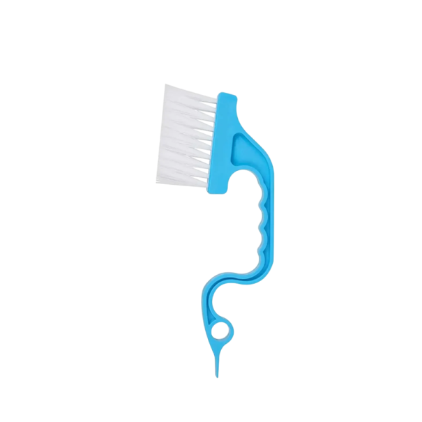 Spazzola per pulizia 2in1 per fessure e scanalature delle finestre 18 x 3 cm Paletta per detriti Spazzolino per punti difficili da raggiungere Pulizia 1