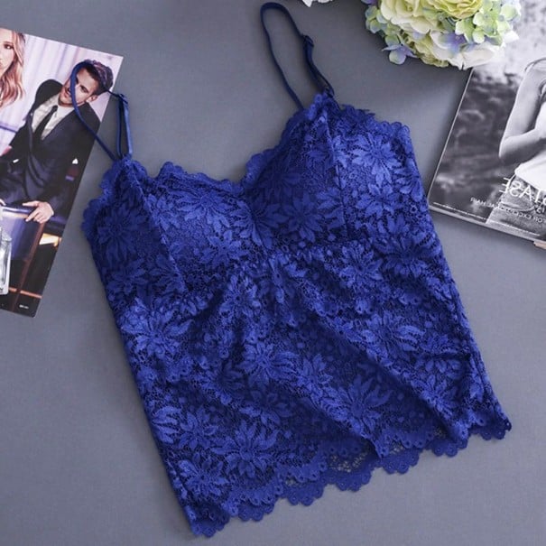 Spets bralette för kvinnor Jade blå