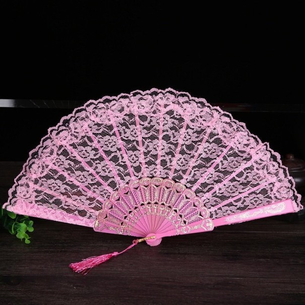 Spetsfläkt C518 rosa