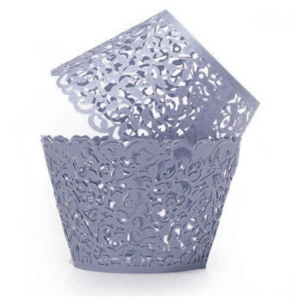 Spetsmuffinskoppar 12 st lila