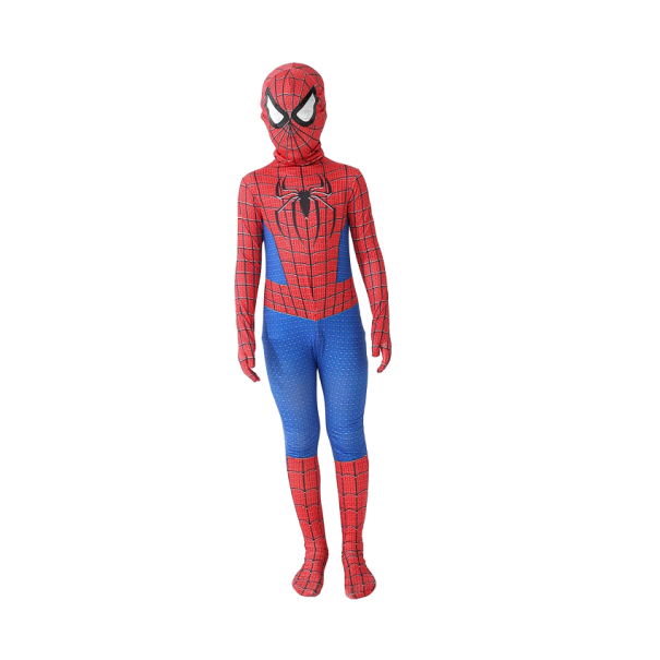 Spiderman kostym Chlapecký kostym Cosplay Spidermana Spiderman dräkt Karneval kostym Halloweenska mask Superhjälte dräkt V274 16