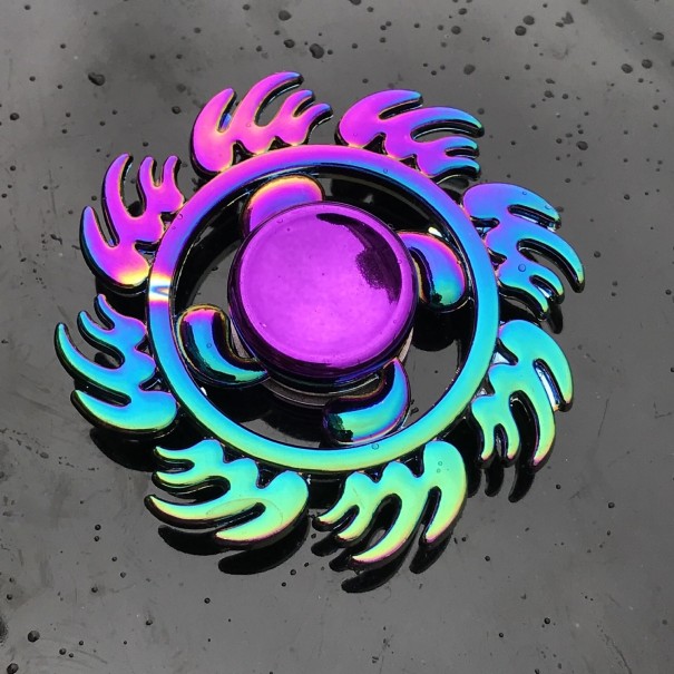 Spinner fidget metálico arco-íris E48 3