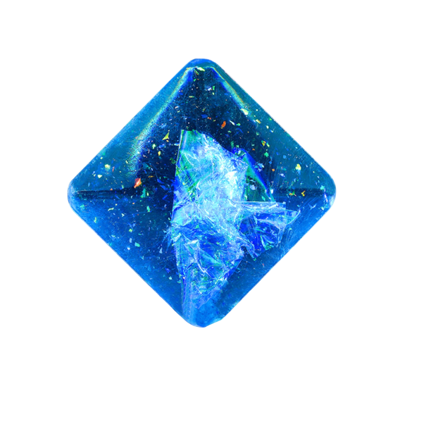 Spinner for Children in the Shape of a Diamond blue