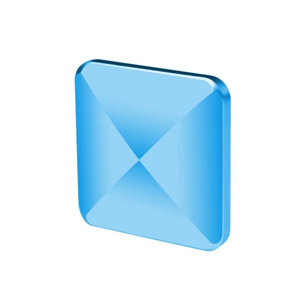Spinner für Kinder in Form eines Vierecks blau
