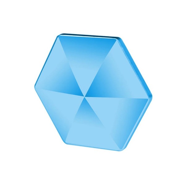 Spinner para crianças hexagonal azul