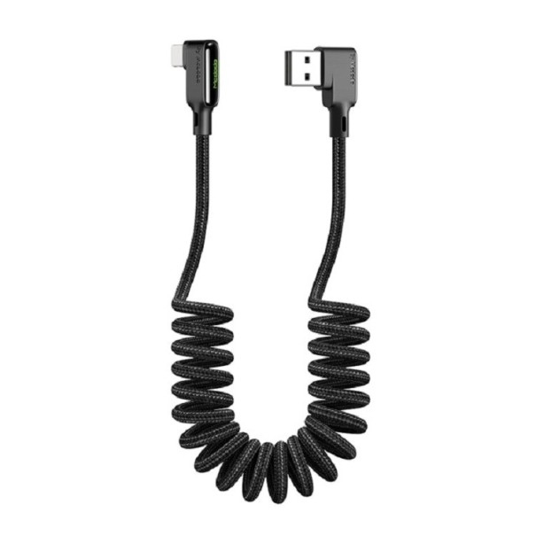 Spiraalimainen USB-datakaapeli Lightning / USB-C 1