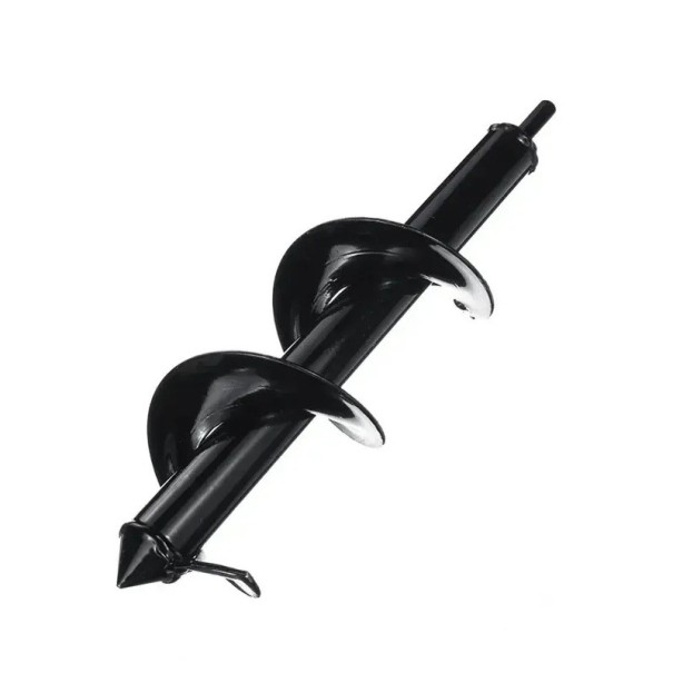Spiralbohrer für den Boden 8x30 cm Kohlenstoffstahl Erdbohrer für Pfosten Elektrisches Werkzeug zum Pflanzen von Pflanzen und Zwiebeln Set zum Bohren in den Boden 1