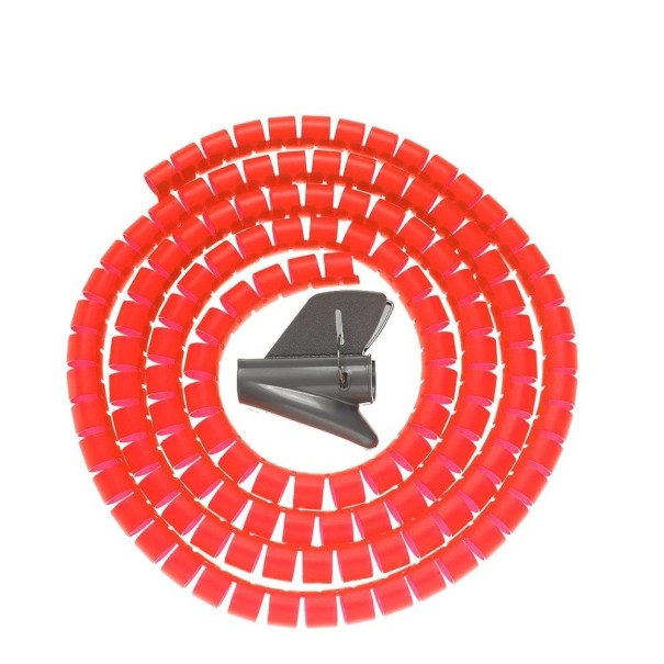 Spiralkabelbeskytter rød