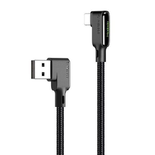 Spiralny kabel USB do transmisji danych Lightning / USB-C K560 1