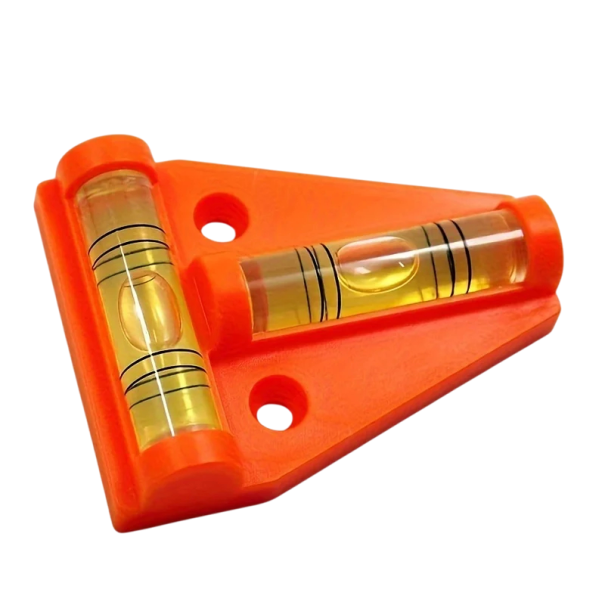 Spirit Level for Motorhomes External Levelling Device Stable Measuring Accessory Camping Equipment Caravan Levelling 58x43x33x18mm orange