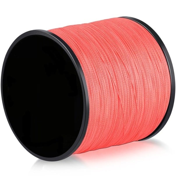 Splétaná rybářská šňůra pro mořský rybolov 300 m 0,12 mm 8 kg Pevná odolná pletená šňůra na mořské i sladkovodní rybaření Rybářská šňůra s vysokou nosností červená