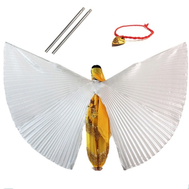 Split Belly Dance Wings silver