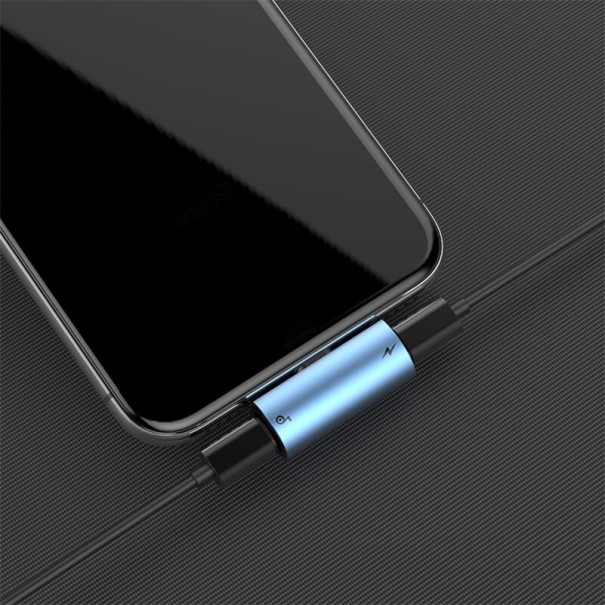 Splitter pentru Apple iPhone Lightning K122 albastru