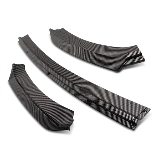Splitter til frontspoiler 3-delt lip spoiler, ABS plast, karbonlook, til tuning af fronten på MK3.5 2017–2019 1