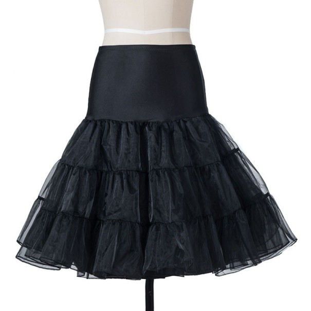 Spodnička pod sukňu alebo šaty čierna XL