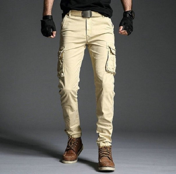 Spodnie męskie F1572 khaki 38